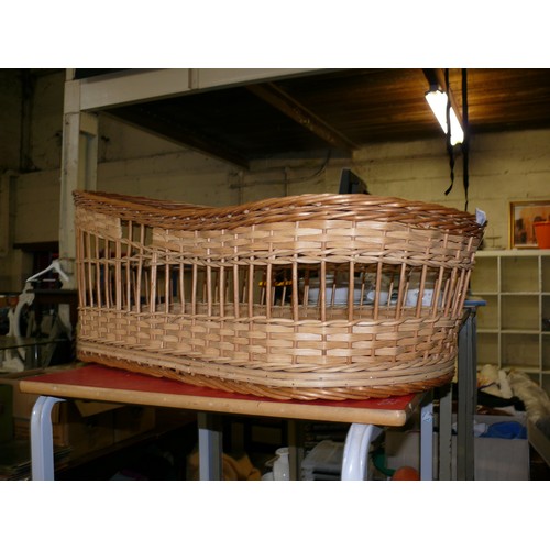 160 - LARGE WICKER CHILDS CRADLE