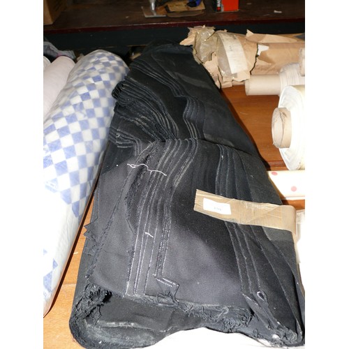 150 - LARGE QUANTITY OF BLACK FABRIC OFFCUTS