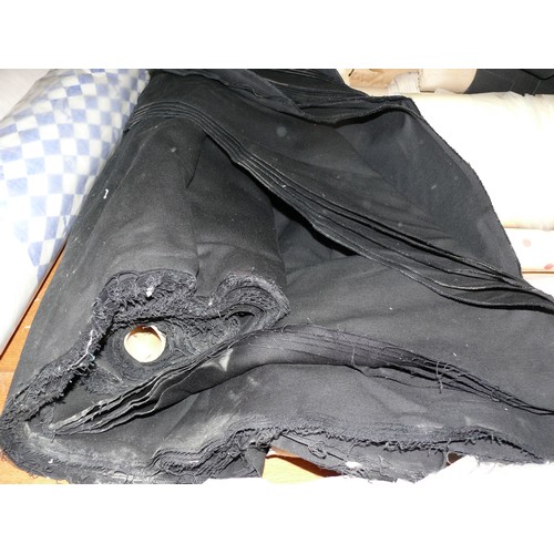 150 - LARGE QUANTITY OF BLACK FABRIC OFFCUTS