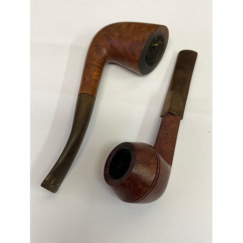 18 - 2 BRIAR WOOD CARVED PIPES AN OSCAR 920 AND A MAYFAIR