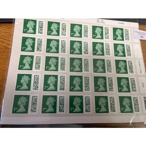 58 - 100 x STAMPS 2nd CLASS Genuine with barcode. The price of a 2nd-class UK Retail 85p each total retai... 