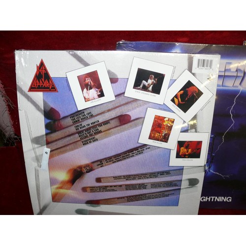 105 - DEF LEPPARD LIMITED EDITION RED VINYL 'PYROMANIA' - GHOST SEALED PREQULLE - METALLICA SEALED 'RIDE T... 