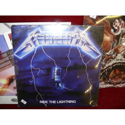 105 - DEF LEPPARD LIMITED EDITION RED VINYL 'PYROMANIA' - GHOST SEALED PREQULLE - METALLICA SEALED 'RIDE T... 