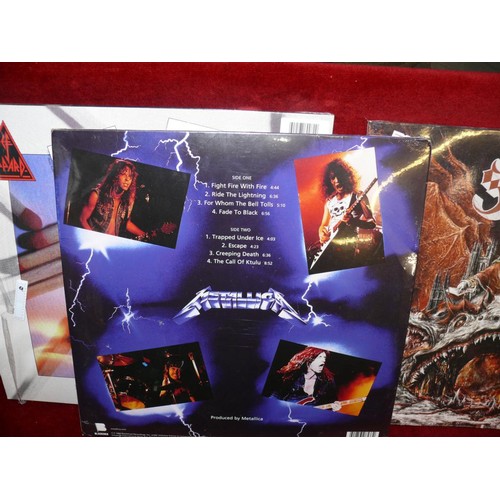 105 - DEF LEPPARD LIMITED EDITION RED VINYL 'PYROMANIA' - GHOST SEALED PREQULLE - METALLICA SEALED 'RIDE T... 