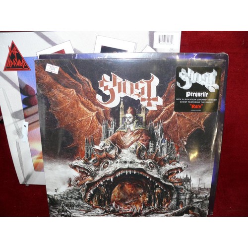 105 - DEF LEPPARD LIMITED EDITION RED VINYL 'PYROMANIA' - GHOST SEALED PREQULLE - METALLICA SEALED 'RIDE T... 