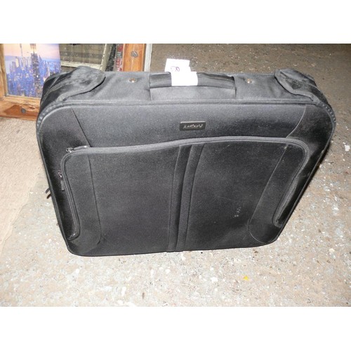 144 - LARGE ANTLER CARRY SUITCASE