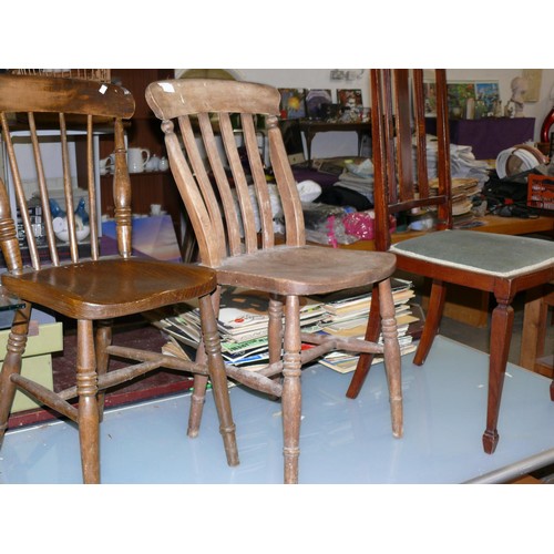 273 - 3 VINTAGE WOODEN DINING CHAIRS