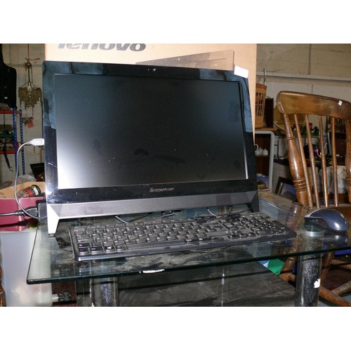 272 - LENOVO C SERIES COMPUTER WITH KEYBOARD AND MOUSE FULLY WORKING - FACTORY RESET - READY TO GO