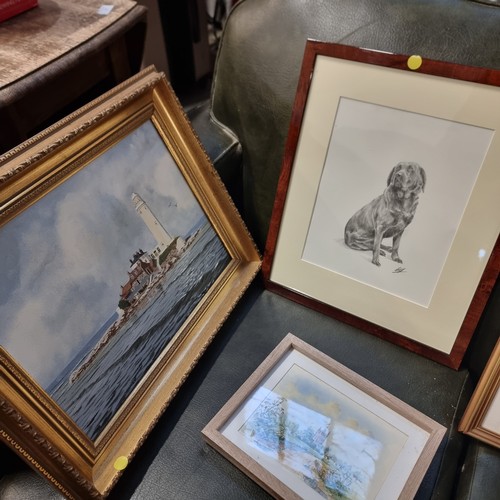 289 - SELECTION OF ORIGINAL ARTWORK AND PRINTS TO INCLUDE A WATERCOLOUR SIGNED JOHN SNELLING PLUS A FUTHER... 