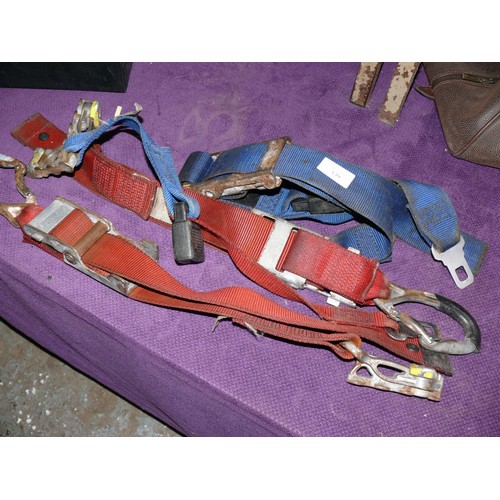 139 - 4 HEAVY DUTY WHEELCHAIR STRAPS