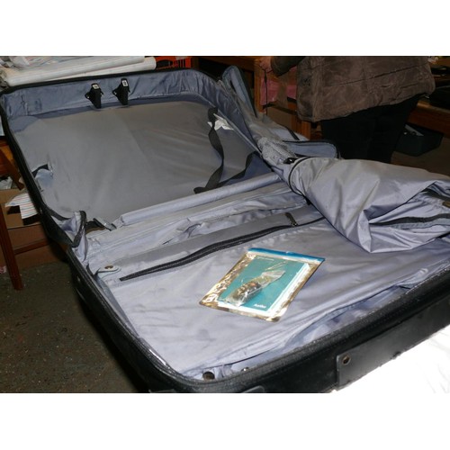 144 - LARGE ANTLER CARRY SUITCASE