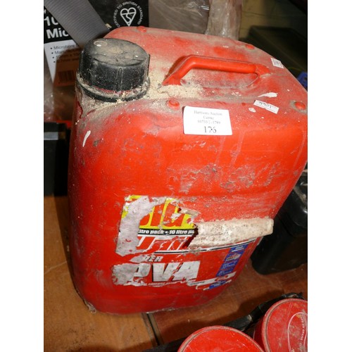 176 - 10 LITRE BOTTLE OF UNIBOND PVA GLUE