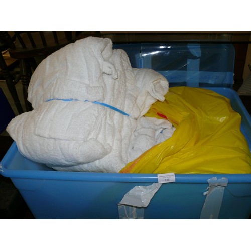 225 - BOX OF GOOD QUALITY WHITE BATH ROBES