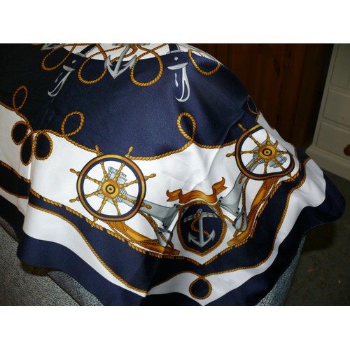 285 - 2 NAUTICAL THEMED SCARVES