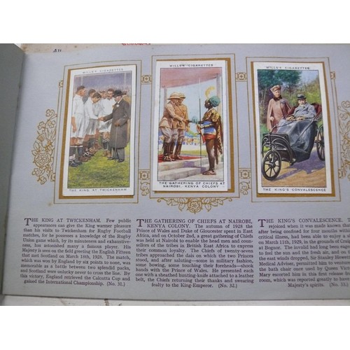 76 - Two Cigarette Card Albums both complete  'The Reign of George V' - 1935 Jubilee and 'Our King & Quee... 