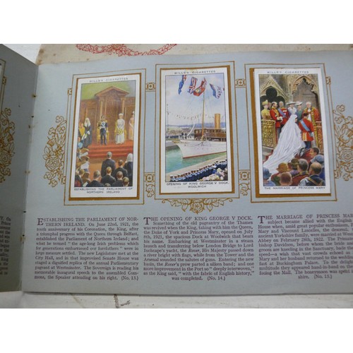 76 - Two Cigarette Card Albums both complete  'The Reign of George V' - 1935 Jubilee and 'Our King & Quee... 