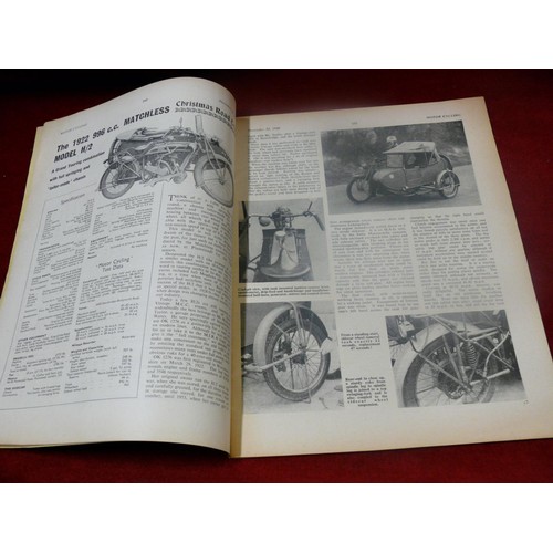 62 - VINTAGE COPY OF MOTOR CYCLING AND SCOOTER WEEKLY CHRISTMAS EDITION CIRCA 1960