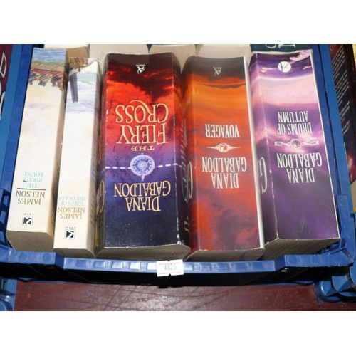 271 - 3 TRAYS OF ASSORTED NOVELS PAPERBACKS AND HARDBACKS TO INCLUDE SIMON SCARROW, BERNARD CORNWELL AND T... 