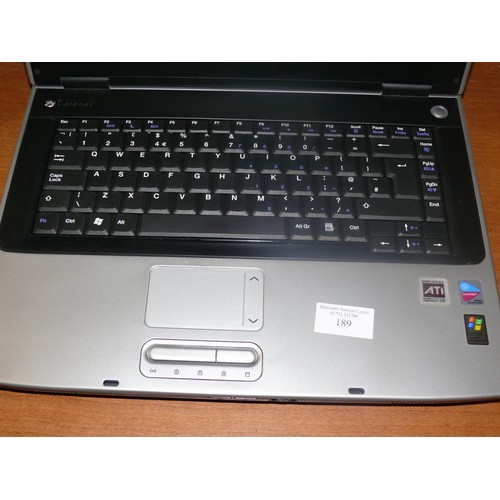 189 - GATEWAY LAPTOP MX6640b WITH WINDOWS XP