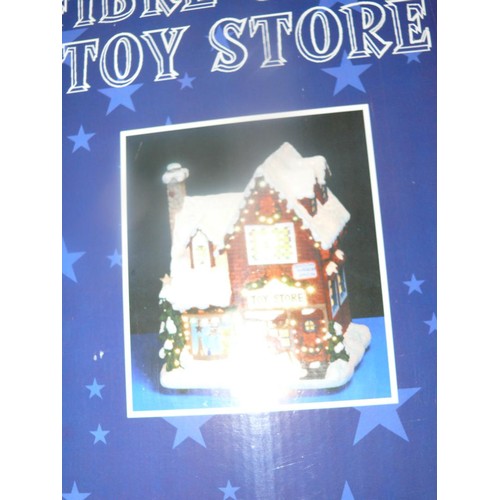 283 - FESTIVE FIBRE OPTIC TOY STORE APPEARS NEW IN BOX