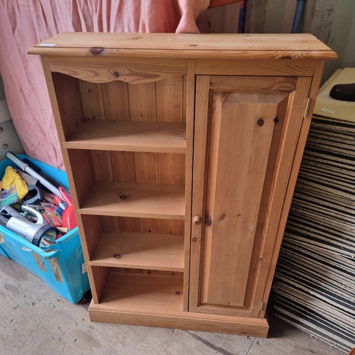 457 - PINE NARROW STORAGE CUPBOARD