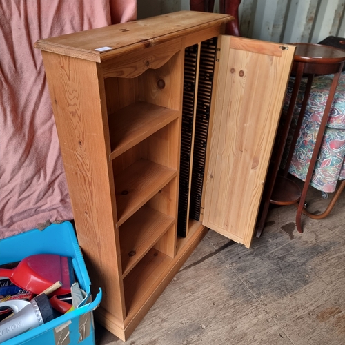 457 - PINE NARROW STORAGE CUPBOARD