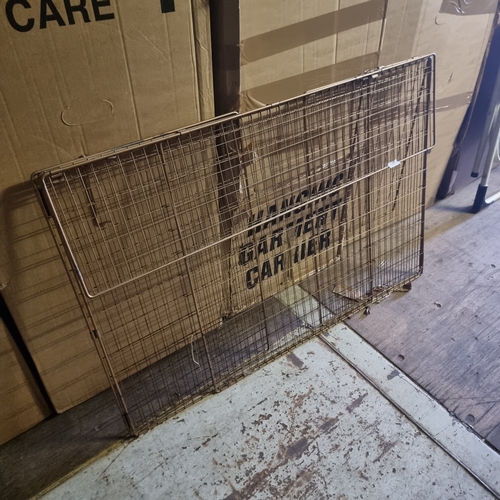 479 - LARGE METAL FOLDING CRATE