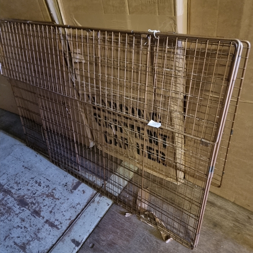 479 - LARGE METAL FOLDING CRATE