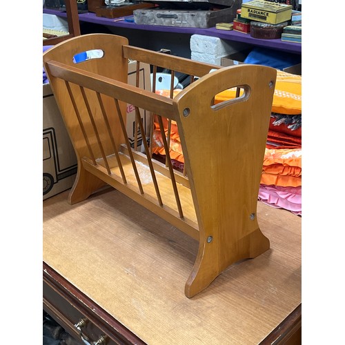 216 - TEAK MAGAZINE RACK