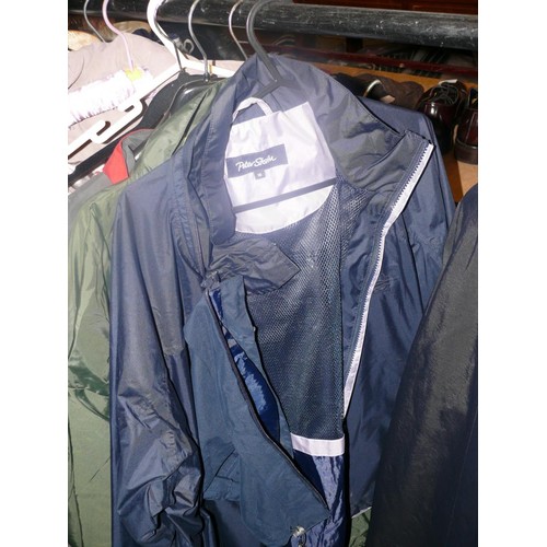 308 - SELECTION OF LADIES AND GENTS WATERPROOF COATS, VARIOUS SIZES