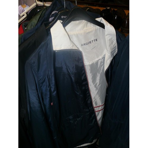 308 - SELECTION OF LADIES AND GENTS WATERPROOF COATS, VARIOUS SIZES