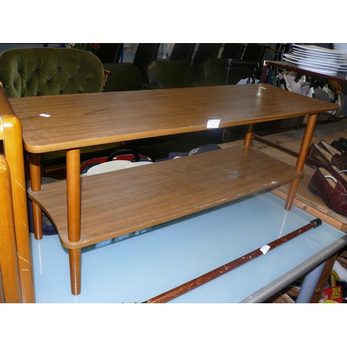 255 - MID CENTURY 2 TIER COFFEE TABLE