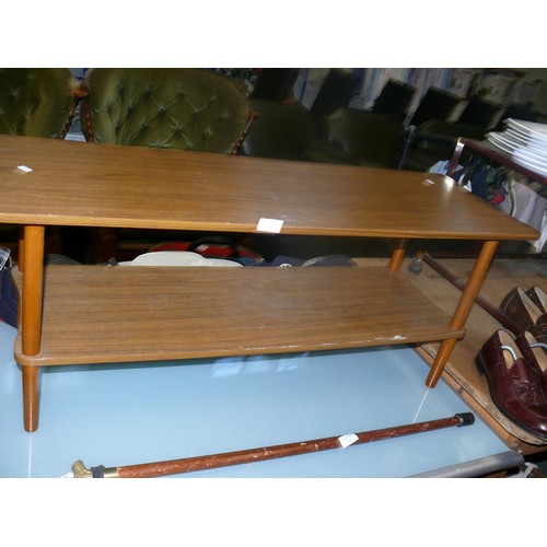 255 - MID CENTURY 2 TIER COFFEE TABLE