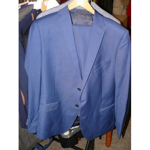 319 - GENTS SUIT BY MJ BALE, A FUTHER ONE BY PAUL COSTELLOE AND AN ITALIAN MOLESKIN JACKET SIZE 42