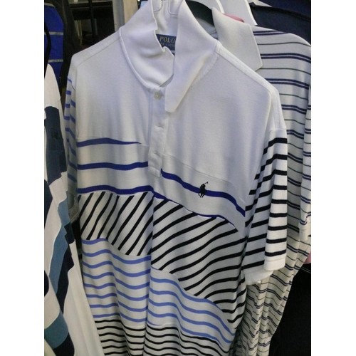 324 - 8 RALPH LAUREN POLO SPORT POLO SHIRTS SIZES M OR L