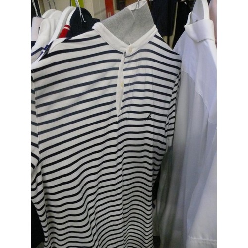 327 - 12 GENTS GOOD QUALITY POLO STYLE SHIRTS, MOSTLY SIZE M