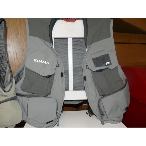 357 - 2 SIMMS FISHING WAISTCOATS 1 SIZE M, 1 SIZE L