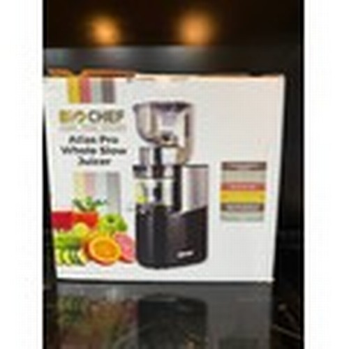 249A - RED BIOCHEF ATLAS PRO WHOLE SLOW JUICER NEW IN BOX FROM BANKRUPT STOCK rrp £319