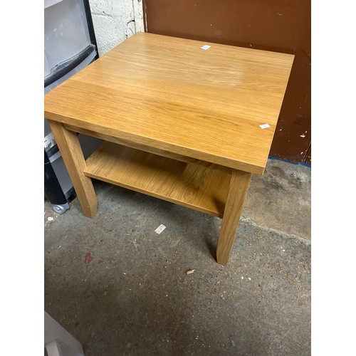 361 - SQUARE OAK LAMP TABLE