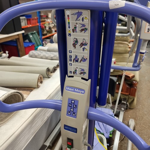 316 - ARJO MAXI MOVE HOIST/ PATIENT LIFT WITH SLING