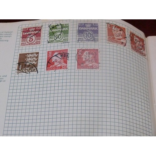 92 - POSTBOX STANLEY GIBBONS STAMP ALBUM AND STAMP CONTENTS