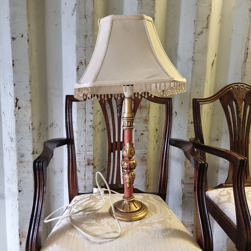 464 - YELLOW ANGLEPOISE LAMP (no base) - BLACK READING LAMP - AND A WOODEN BEDSIDE LAMP