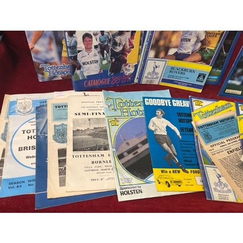 79 - 31 TOTTENHAM HOTSPUR FOOTBALL PROGRAMMES VARIOUS DATES 1960 ONWARDS