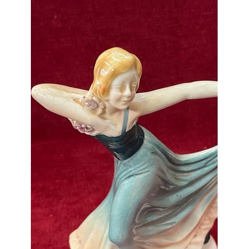 101 - VINTAGE CERAMIC LADY FIGURINE