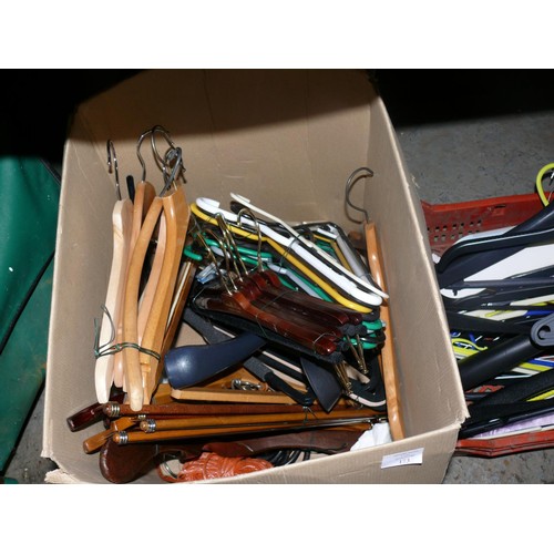 173 - 2 BOXES OF GOOD QUALITY COAT HANGERS