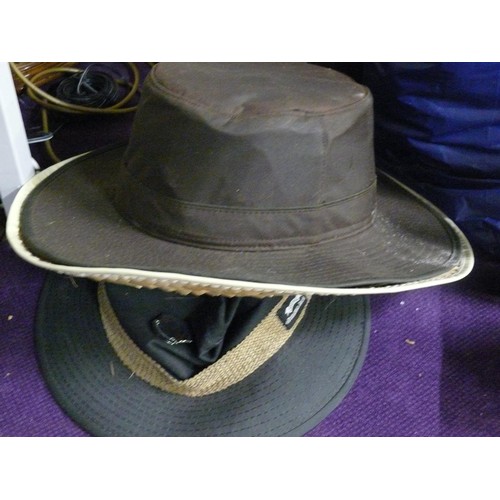 266 - 3 X GENTS HATS INCLUDING WAXED COTTON