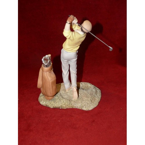 84 - GOLFING FIGURE IN FULL SWING