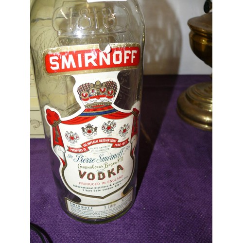 111 - LARGE 3 LITRE SMIRNOFF VODKA BOTTLE