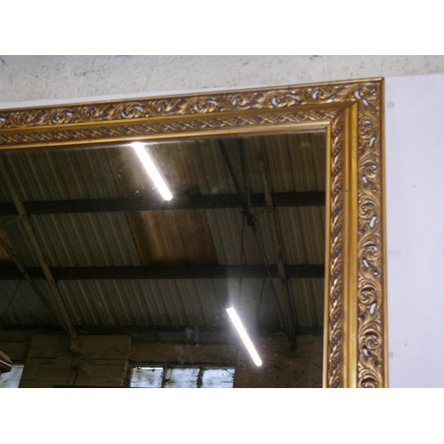 119 - LARGE GILT FRAMED WALL MIRROR