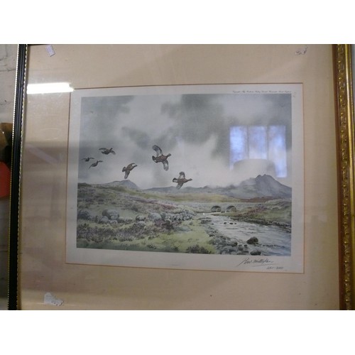 173 - 3 PICTURES TO INCLUDE AN ORIGINAL WATERCOLOUR BY KATHLEEN VARLEY 